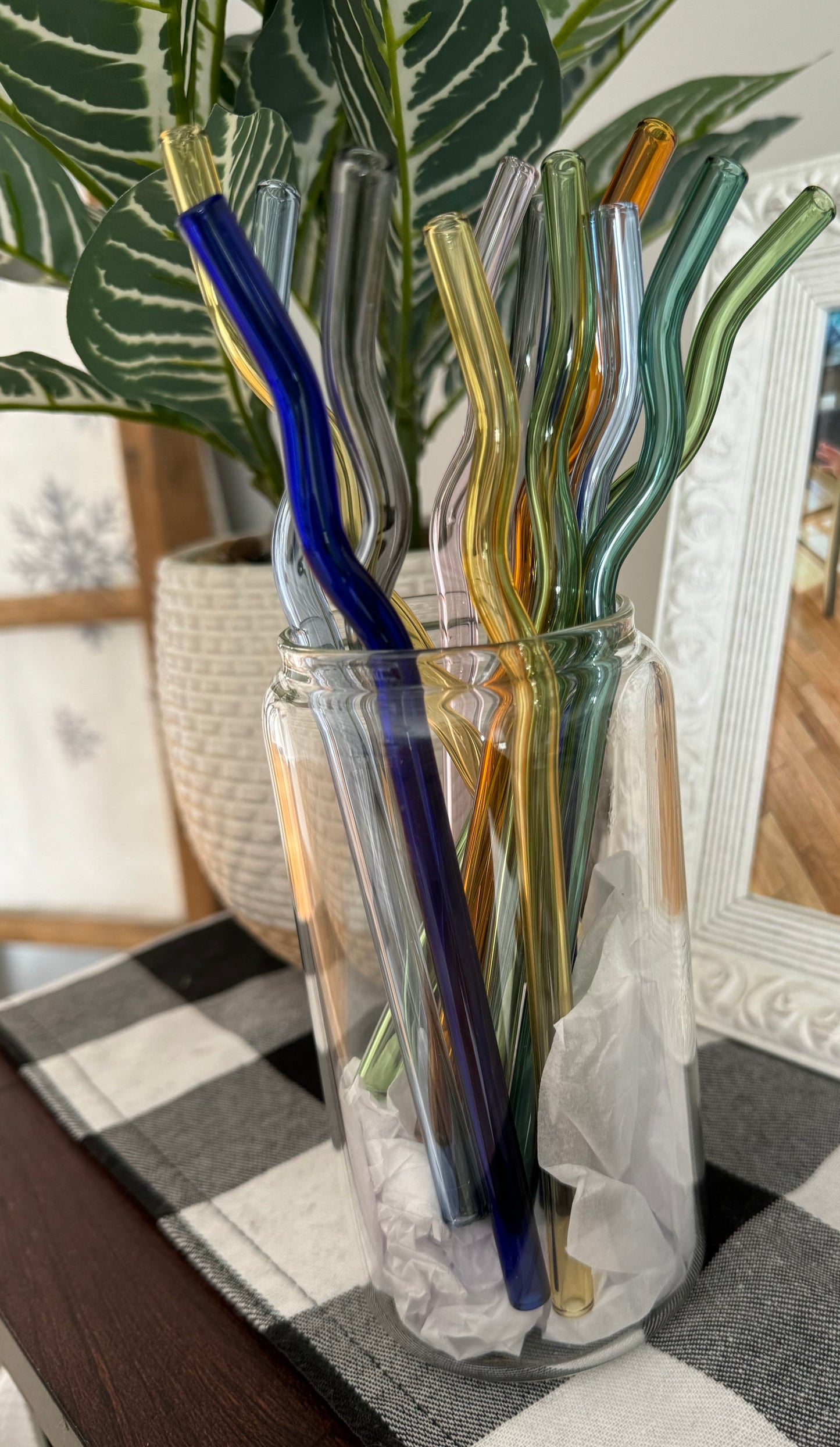 Colored Glass Straws